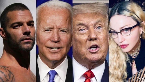 ¿Donald Trump o Joe Biden? Esto han dicho las estrellas estadounidenses y latinas (Foto: Instagram/AFP)