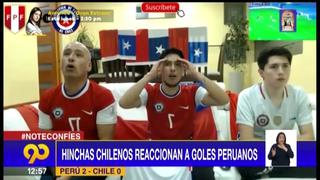 Perú vs. Chile: Así reaccionaron los hinchas chilenos a los goles de Christian Cueva y Sergio Peña