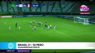 ¡A levantarse! Perú cayó 1-0 ante Brasil en su debut en el Torneo Preolímpico Sub 23