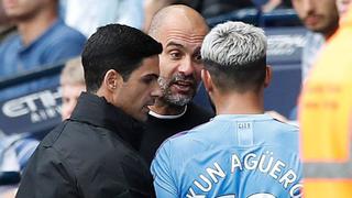 Se dijeron de todo: Guardiola y Agüero discutieron fuerte en banco del Manchester City [VIDEO]