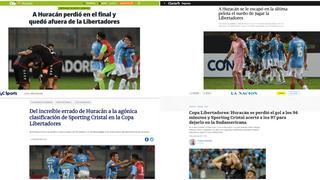 ¡Incrédulos! Reacción de la prensa argentina tras triunfo de Sporting Cristal sobre Huracán