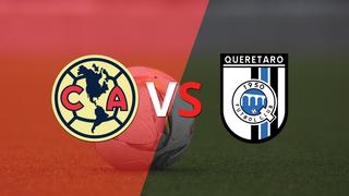 Termina el primer tiempo con una victoria para Club América vs Querétaro por 1-0