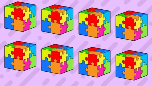Reto visual: encuentra el cubo diferente en esta prueba para genios en menos de 5 segundos (Foto: Genial.Guru).