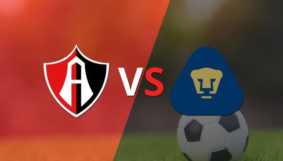 Con un empate en 0, empieza el segundo tiempo entre Atlas y Pumas UNAM