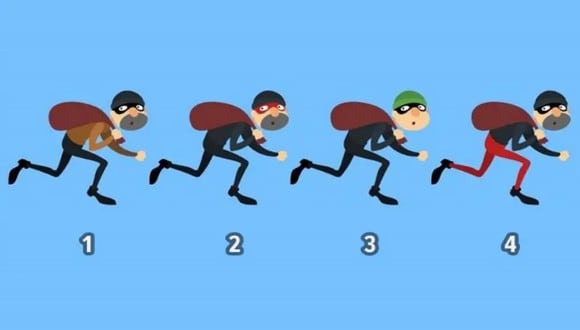 TEST VISUAL | En esta imagen hay varios hombres corriendo. ¿Quién crees que es un verdadero ladrón? (Foto: namastest.net)
