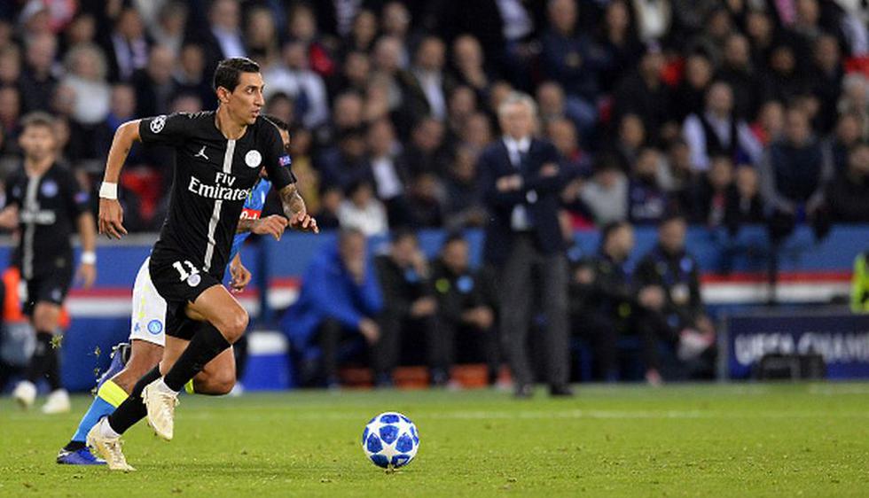 Di María rescató al PSG ante el Napoli en París por la Champions League