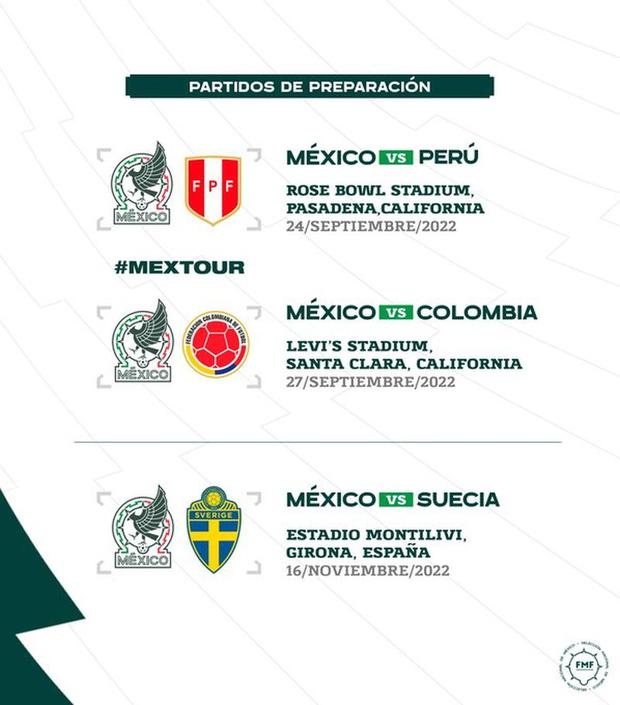 Colombia y México se enfrentarán en partido amistoso el próximo 27 de septiembre. (Imagen: Depor)