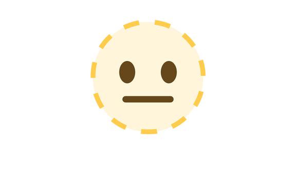 ¿Sabes realmente qué es lo que significa el emoji de la cara con líneas punteadas en WhatsApp? Aquí te lo decimos. (Foto: Emojipedia)