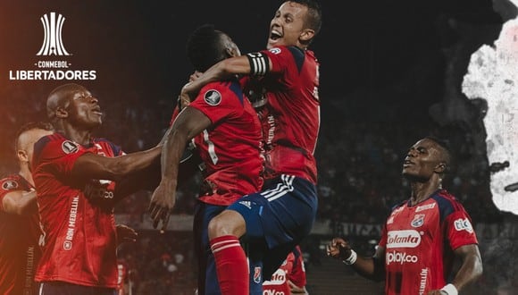 Medellín y El Nacional se enfrentaron esta noche por la vuelta de la Fase 2 de Copa Libertadores 2023 (Diseño: @DIM_Oficial).