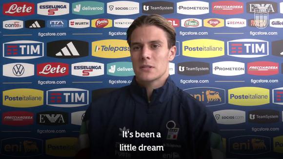 Nicolo Fagioli previo al partido amistoso. (Video: Italy)