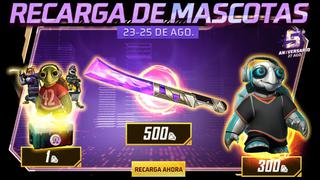 Free Fire: cómo llevarte artículos gratis con el evento “Recarga de Mascotas”