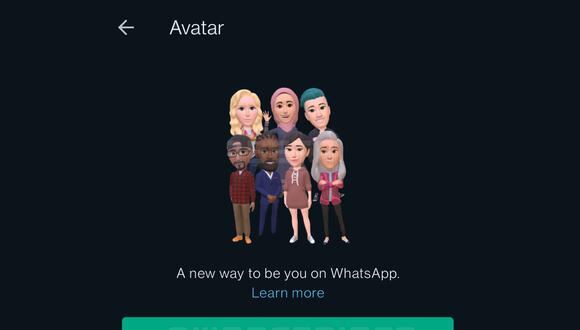 WhatsApp lanzará la función de forma nativa, significa que no dependerás de otras aplicaciones para crear y añadir tu avatar. (Foto: WabetaInfo)