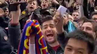 Emocionante el increíble recibimiento a Lionel Messi a su llegada a Nápoles [VIDEO]