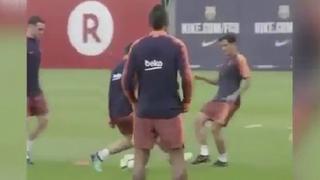 Vaya a comprar pan: Coutinho le hizo 'huacha' a Suárez y sacó risas en entrenamiento [VIDEO]