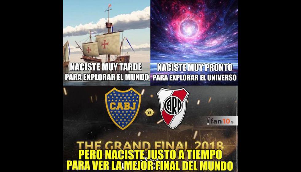 Boca vs. River: los mejore memes del superclásico por la final de la Copa Libertadores 2018. (Foto: Facebook)