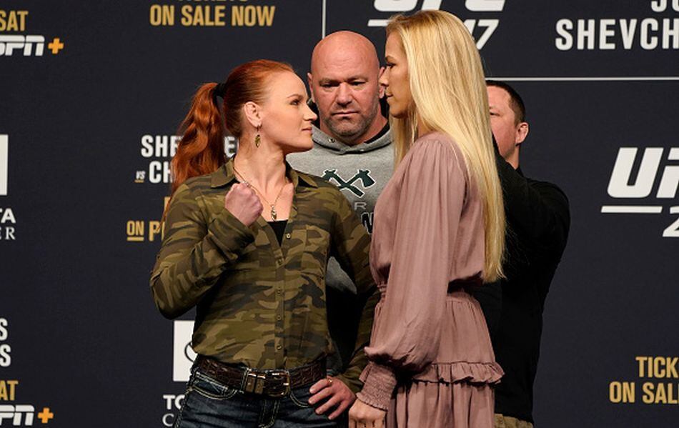 Valentina Shevchenko registra un récord de 18-3; Katlyn Chookagian, de 13-2. (Getty Images)