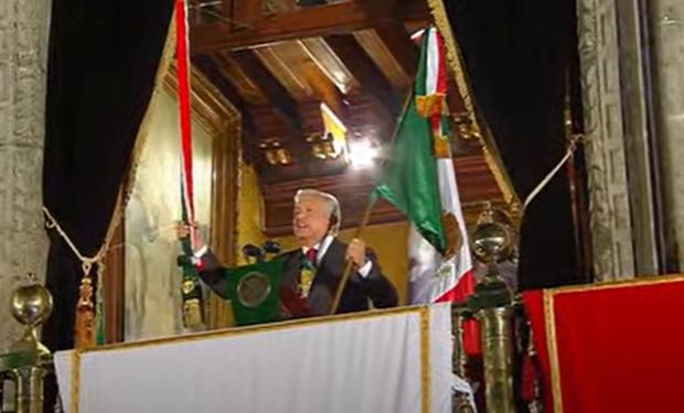 El presidente mexicano, Andrés Manuel López Obrador, dio el Grito de Independencia 2023, el penúltimo de su mandato | Foto: Captura de video / YouTube