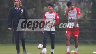 Selección Peruana: Raúl Ruidíaz no terminó la práctica por un golpe en el tobillo [FOTOS]