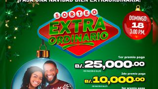 Lotería Nacional de Panamá del 18 de diciembre: ganadores del Sorteo Extraordinario