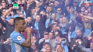 A pedir de boca: Gabriel Jesus marca el 2-1 del Manchester City vs Liverpool [VIDEO]