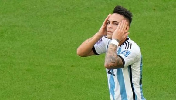Lautaro Martínez lamentó la derrota de Argentina en Qatar 2022. (Foto: AP)