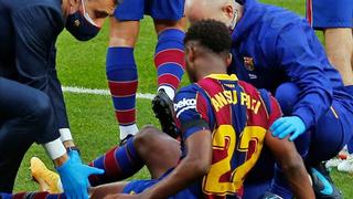 La lesión de Ansu Fati se complica: Barcelona confirmó que será operado y sería baja hasta por cuatro meses