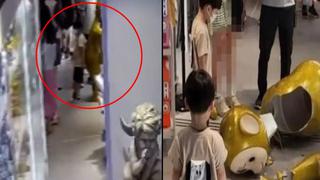 Video viral: Niño rompe Teletubbie gigante y su padre paga fortuna