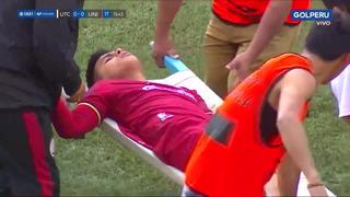 Universitario de Deportes vs. UTC: Anthony Osorio se fue llorando tras recibir un codazo [VIDEO]