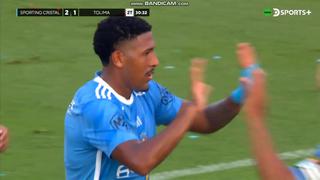 ¡Golazo de otro partido! Jesús Castillo puso el 2-1 de Sporting Cristal vs. Tolima [VIDEO]