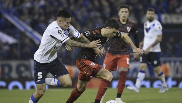 River vs. Vélez (0-1): resumen y GOL de Lucas Janson para la victoria del ‘Fortín’ en Liniers por Copa Libertadores. (Foto: AFP)