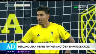 Jean Pierre Rhyner anotó su primer gol con el Cádiz español