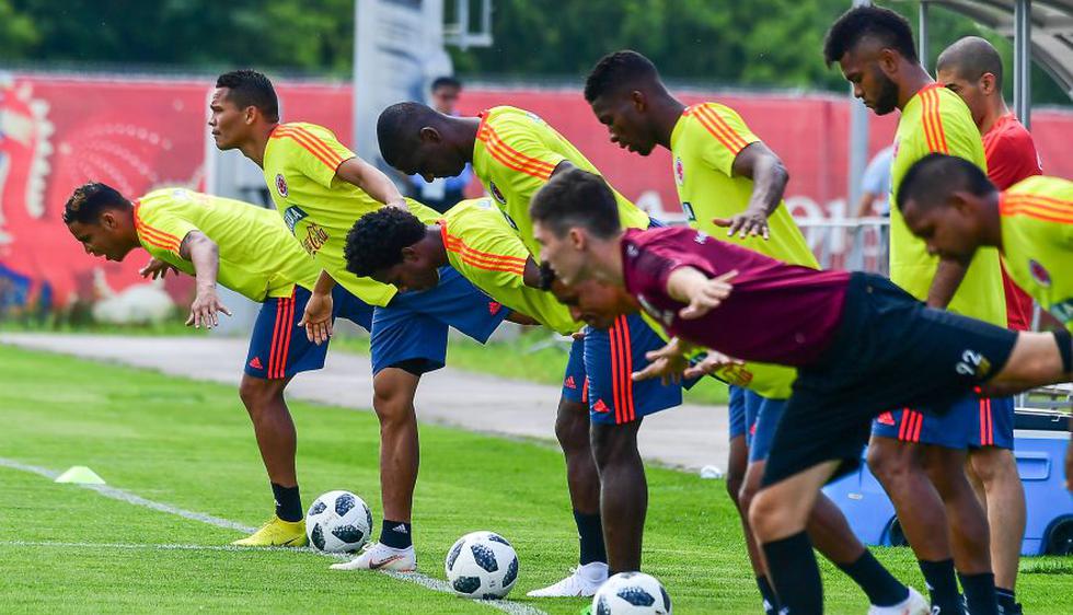 Así entrenó Colombia luego de su victoria ante Polonia en el Mundial Rusia 2018. (AFP)