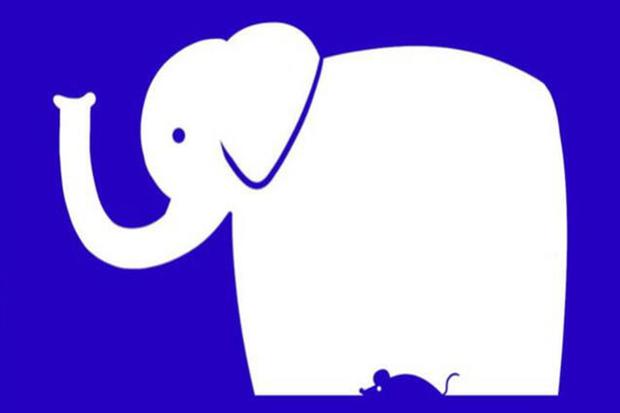 Personality test: there is an elephant and a mouse in the picture, which one did you see first?  |  Photo: cool.guru