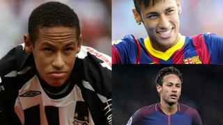 Neymar cumple 26: las imágenes de su radical cambio desde el Santos hasta su llegada al PSG
