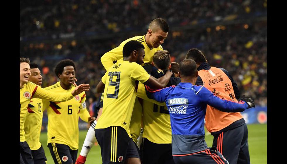Colombia venció a Francia en París en amistoso internacional por fecha FIFA. (AFP / AP)