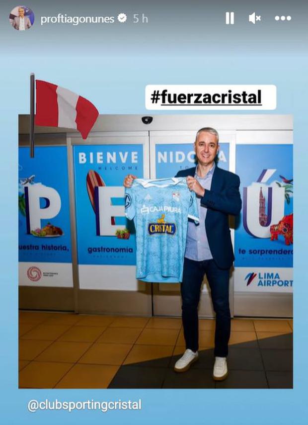 Sporting Cristal Recibió A Tiago Nunes El Nuevo Dt De Los Celestes Ya Llegó A Perú Foto 6728