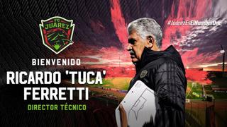 Ya es oficial: ‘Tuca’ Ferretti fue anunciado como nuevo entrenador del FC Juárez