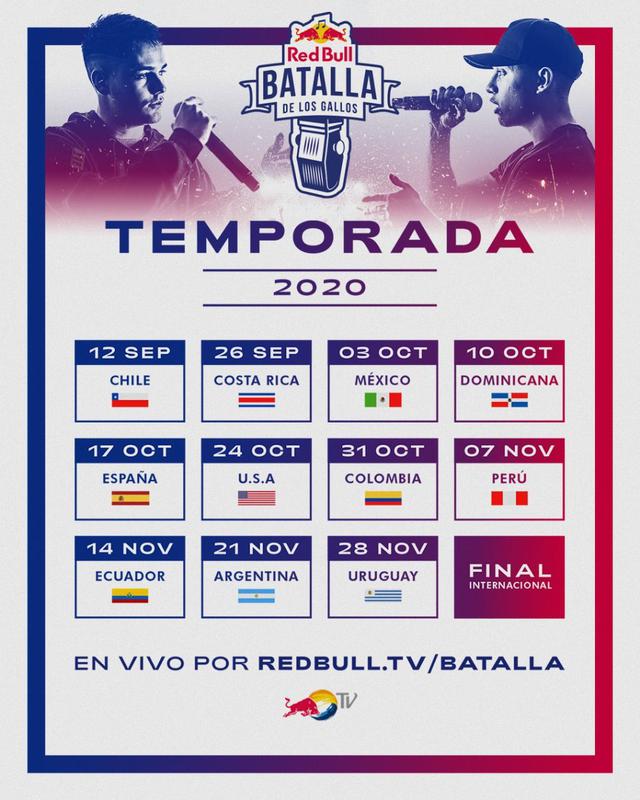 Red Bull 2020 Conoce las fechas de las clasificatorias nacionales de