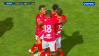 El gol de Rudy Palomino para el 2-0 a favor de Cienciano ante Santos [VIDEO]