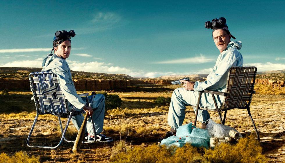 Aaron Paul y Bryan Cranston siguen generando intriga sobre su participación en la película  de "Breaking Bad". (Foto: AMC)