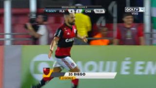La dupla perfecta: asistencia de Guerrero para doblete de Diego ante Chapecoense [VIDEO]