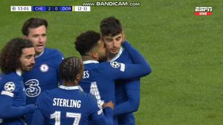 Havertz falló penal, pero lo repitió y anotó el 2-0 de Chelsea vs. Dortmund [VIDEO]