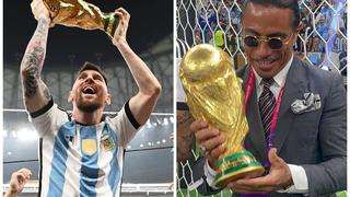 Salt Bae hace enojar a Messi en pleno festejo por el Mundial 2022