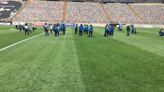 Universitario de Deportes vs. Real Garcilaso: así luce la cancha del Monumental tras la final de la Copa Libertadores