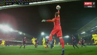 ¡Miren cómo la sacó! La alucinante tapada de Ter Stegen en el Barcelona vs. Villarreal [VIDEO]