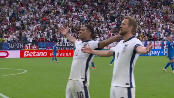 Los goles de Inglaterra a Eslovaquia: Belligham y Kane. (Video; ESPN)