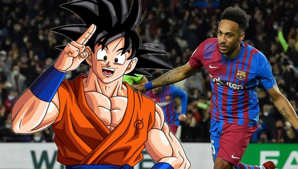 Dragon Ball Super  Aubameyang celebró haciendo la técnica de Goku contra el Real Madrid