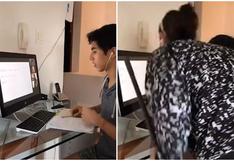 TikTok viral: madre interrumpió la clase virtual de su hijo para regañarlo por no recoger su ropa [VIDEO]