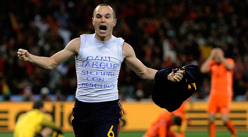 Andrés Iniesta subió al podio dos veces: 2012 y 2010. (AP)