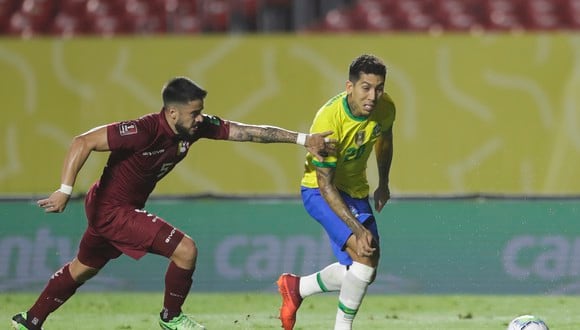 Brasil vs Venezuela por Eliminatorias Qatar 2022. (Foto: AFP)